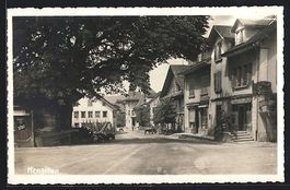 Menziken, Strassenpartie mit Restaurant 