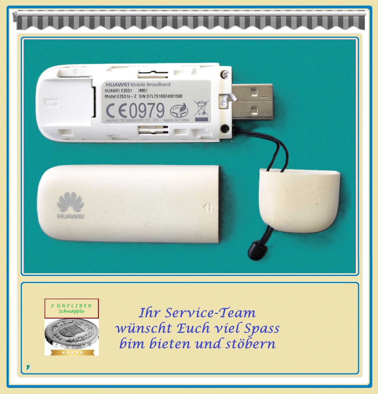 Huawei Chiavette USB: SWISSCOM • Mobile Broadband USB-WLAN-Stick – Usato da Münchwilen TG venduto da FDOF_SHOP 2