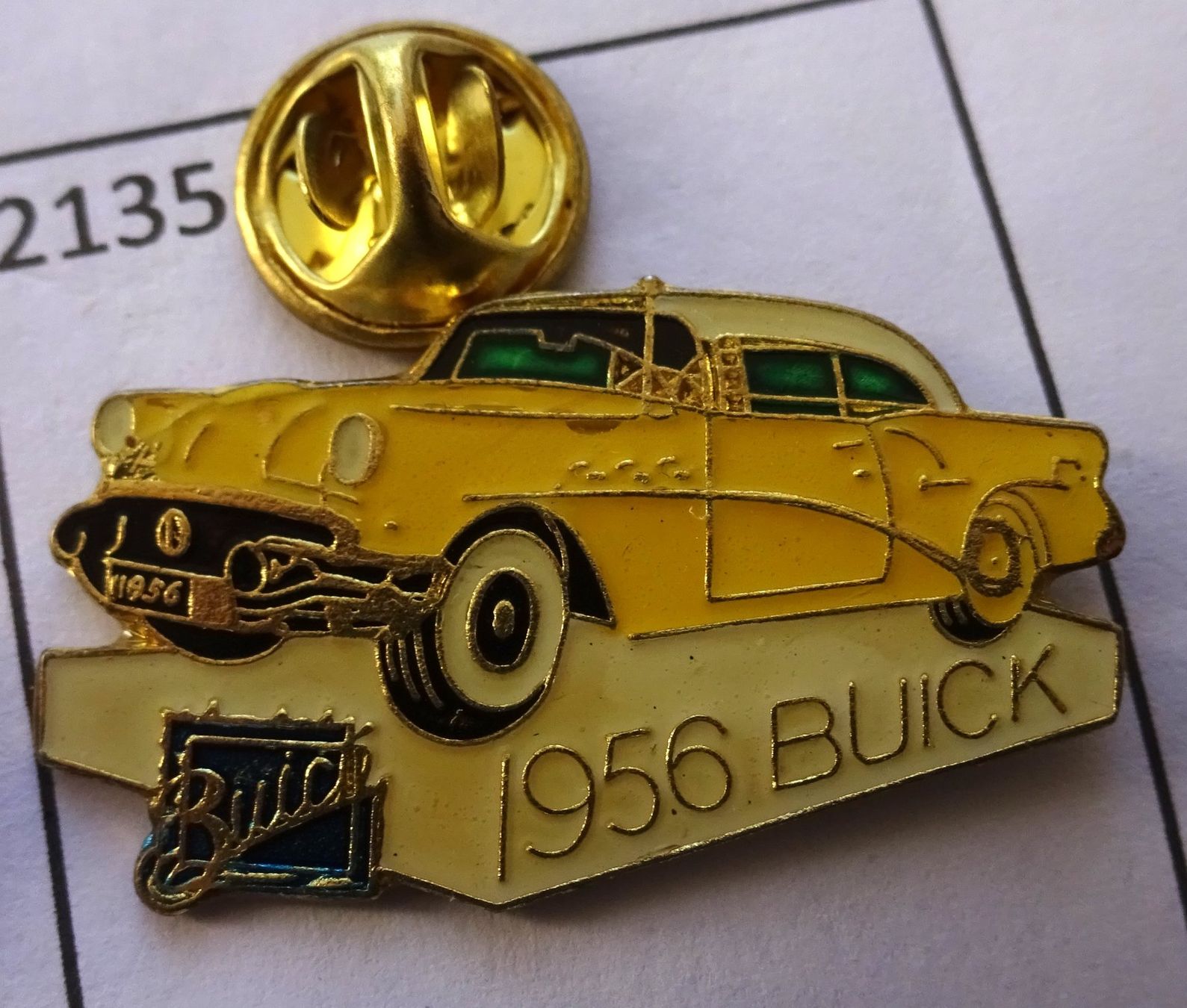 Placchette & Badge: Pin Auto Gelb BUICK 1956 – Usato da Utzenstorf venduto da BUtter81