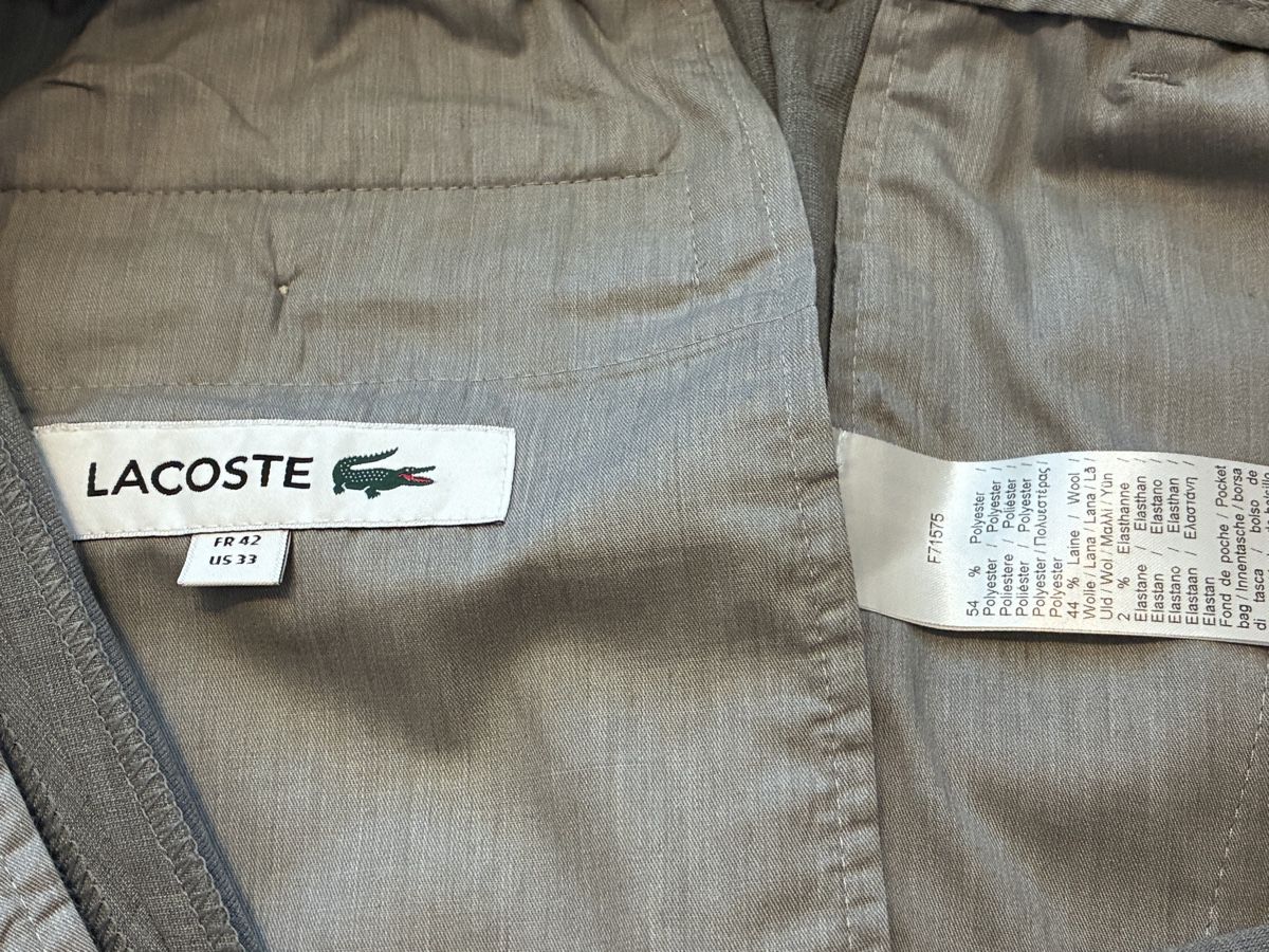 Lacoste Pantaloni: LACOSTE Herren Freizeithose Grau – Usato da Uitikon Waldegg venduto da hen_dricks 2