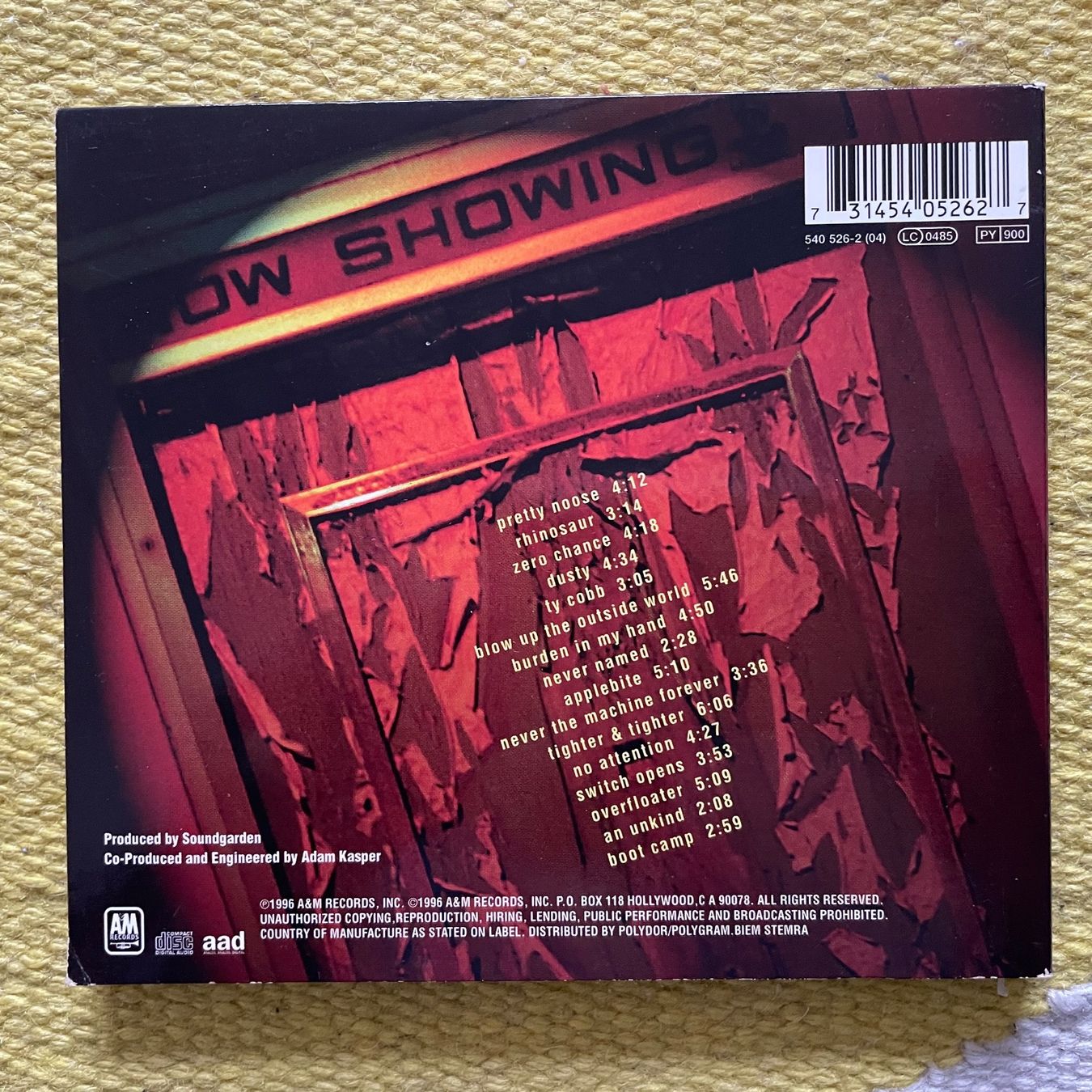CD: SOUNDGARDEN-DOWN ON THE UPSIDE (DIGIPACK) – Usato da Rorschacherberg venduto da CD-Roli 1