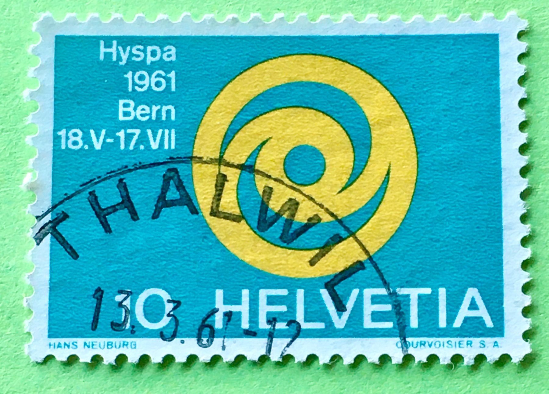 Alle Briefmarken: Nr.376 GESTEMPELT  Thalwil – Gebraucht aus Aarau von Billa007