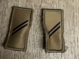 Gefreiter Abzeichen Klett 2 Stk. Schweizer Armee / Militär