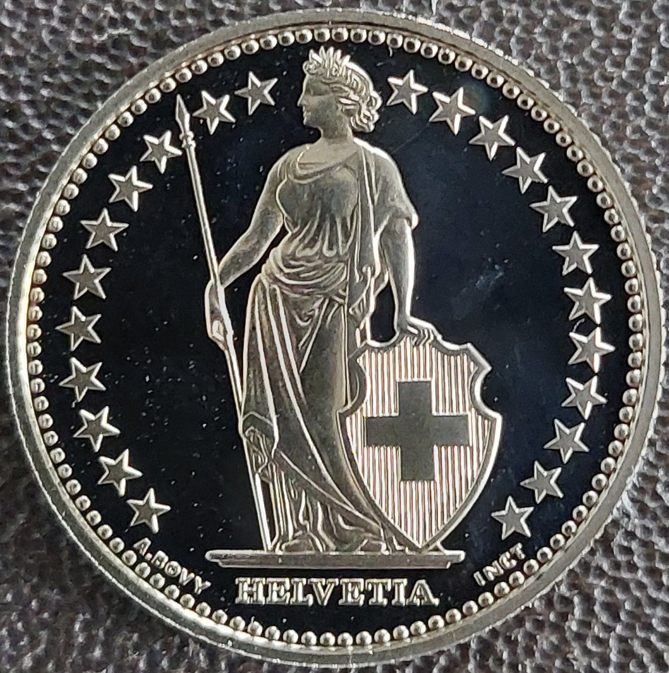 Tutti le monete: 1 Franken 2012 stgl. / aus Münzsatz – Nuovo (secondo la descrizione) da Arch venduto da coinsandmore 1