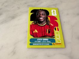 Panini Fifa WM 2026 Sticker Jérémy Doku Belgien BEL 16