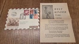 1954 12. Österreich. Kinderdorf- Ballonflug 