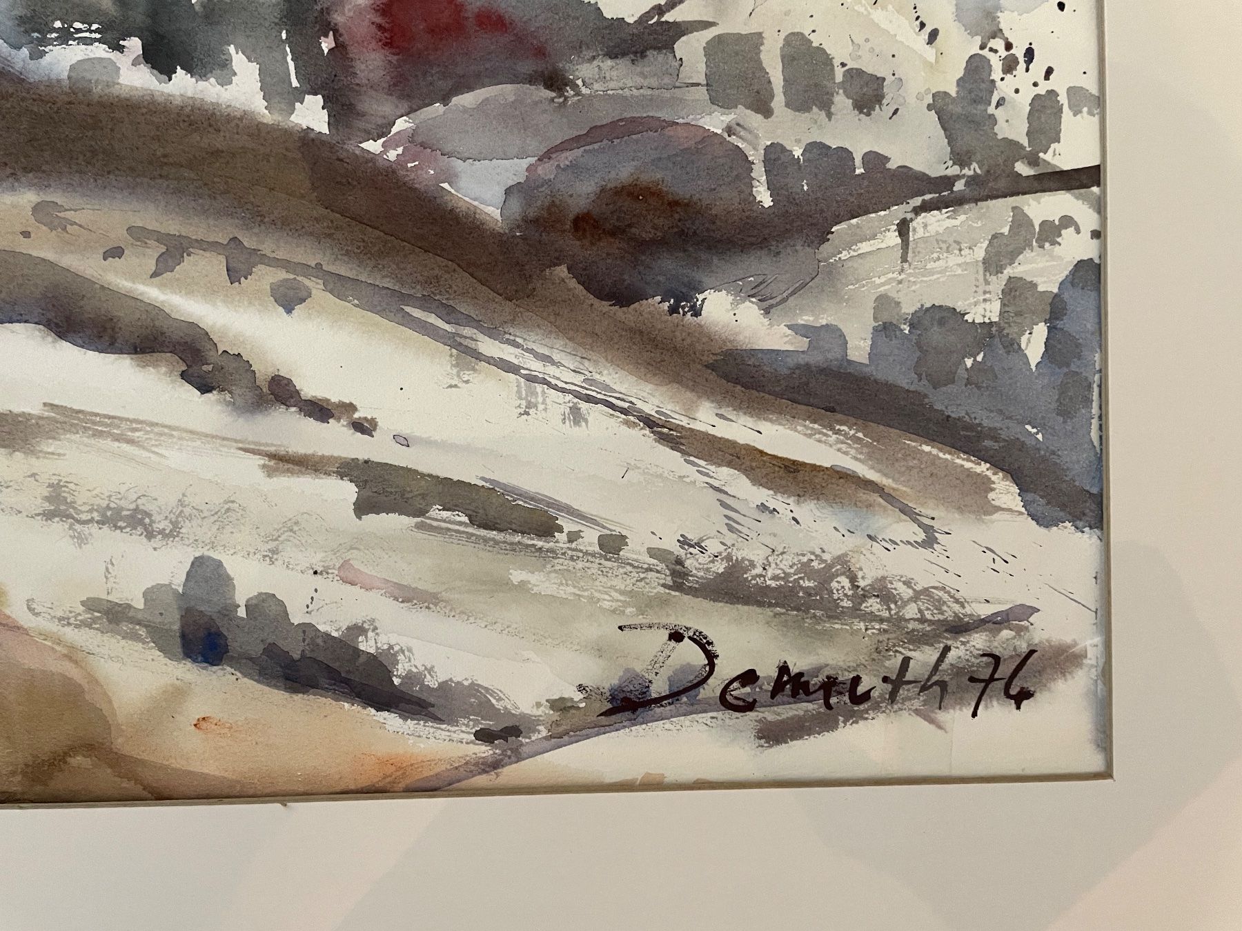 Dipinti: Grosses Aquarell - signiert Demuth 76! – Usato da Fidaz venduto da Montifino 2