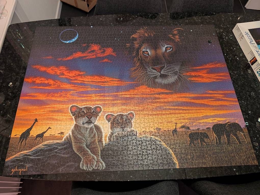 Ravensburger Puzzle: Ravensburger Puzzle 2000 Teile - Afrika Löwen – Usato da Konolfingen venduto da Honey870 3
