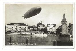 LIndau (D) Graf Zeppelin - Dampfschiff Hafen - Foto-AK 1930