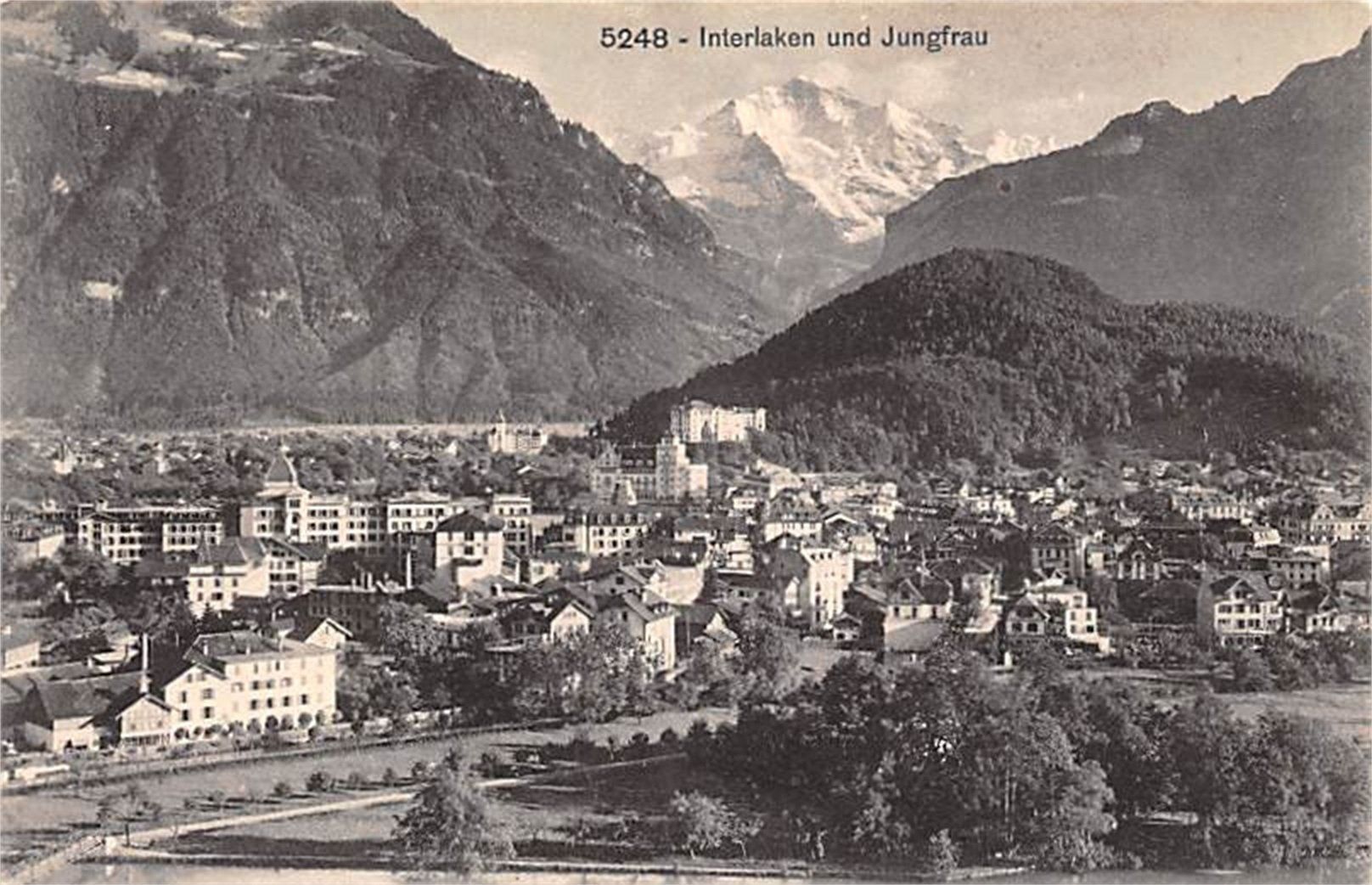 Ansichtskarten: Interlaken, Jungfrau – Gebraucht aus Ottikon b.Kemptth. von Neptun1974
