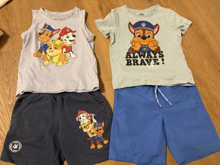 2 Paw Patrol Sommer Sets, Gr. 104
