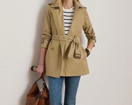 Double Breasted cotton blend Trenchcoat - Ralph Lauren