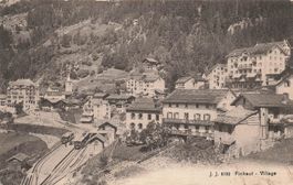 Finhaut VS Dorf und Bahnhof bahn