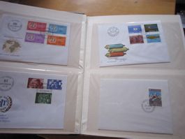 L1 grosses Album mit FDC 1974-1977 meist Serie und einzeln