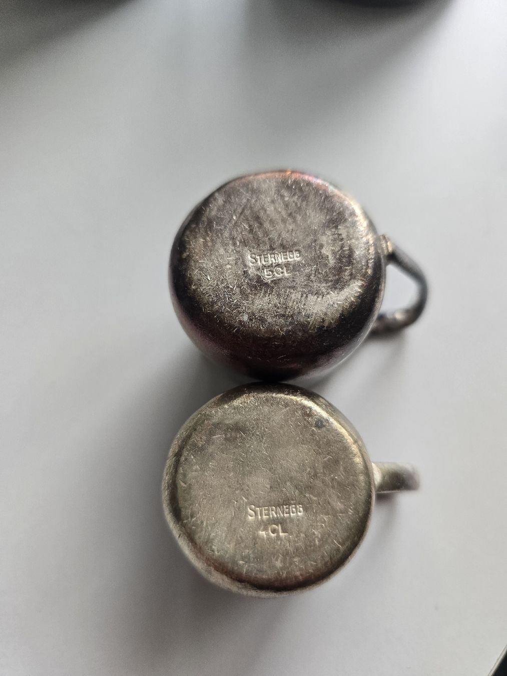 Set di piatti: 6-teiliges Kannen- & Milchkännchen schwer versilbert – Usato da Kreuzlingen venduto da Klingelton_21600 7