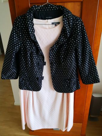 Kleid Hellrosa A-Linie von Montego, Gr. 44