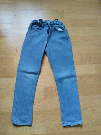 Childrens Jeans Boys Denim Blue Size 128 Adjustable
