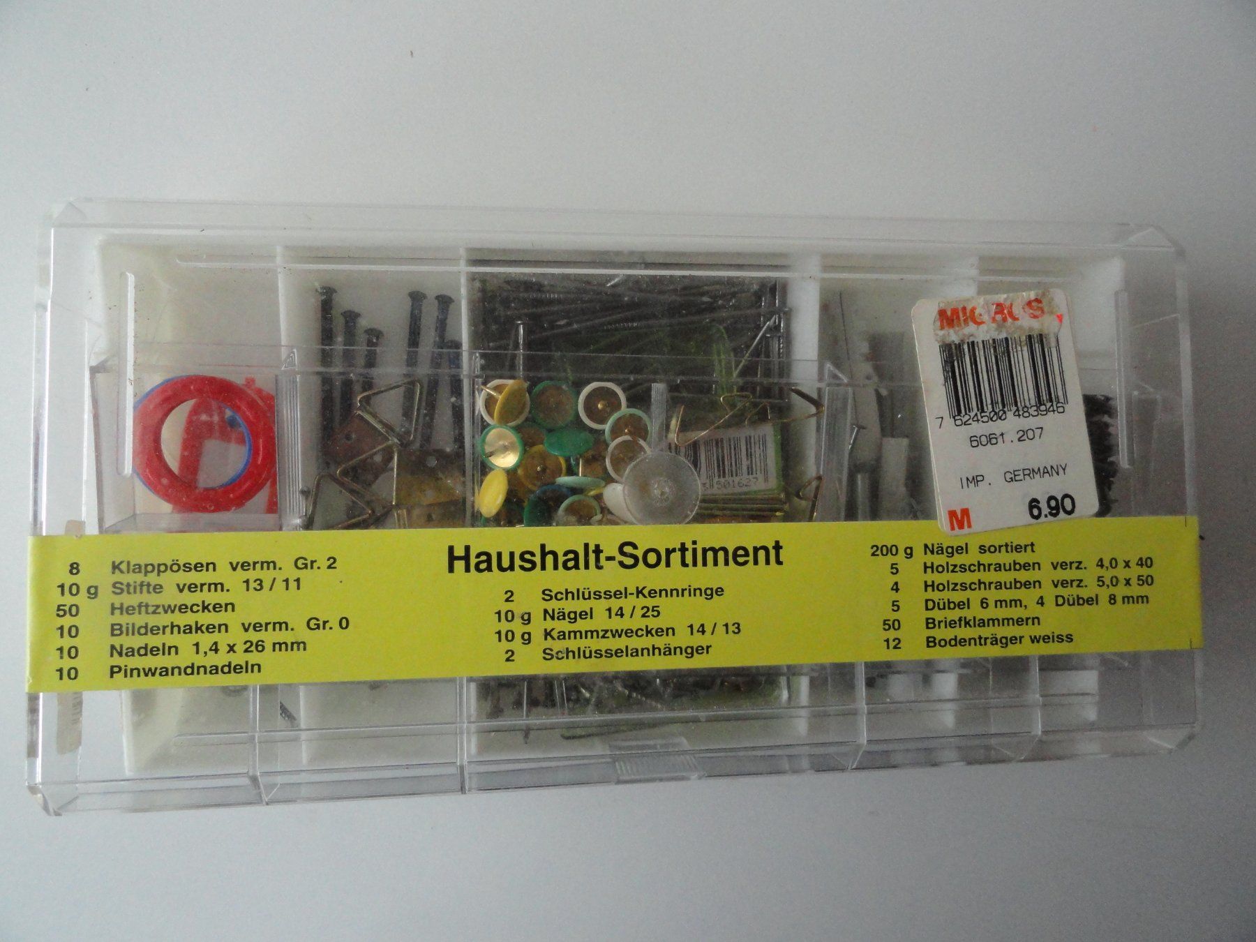 Bastelsets: Haushalts-Sortiment Set 120-teilig – Gebraucht aus Ins von Baj