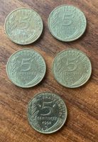 Frankreich 5 x 5 Centimes 1978 1980 1992