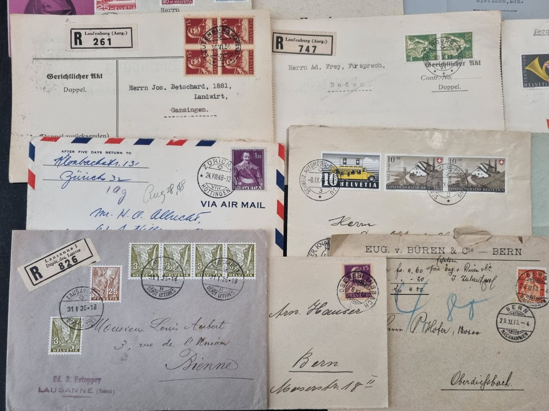 Tutti i francobolli: Lot mit 28 Bedarfs-Briefe – Usato da Gümligen venduto da Geniusbuy 3
