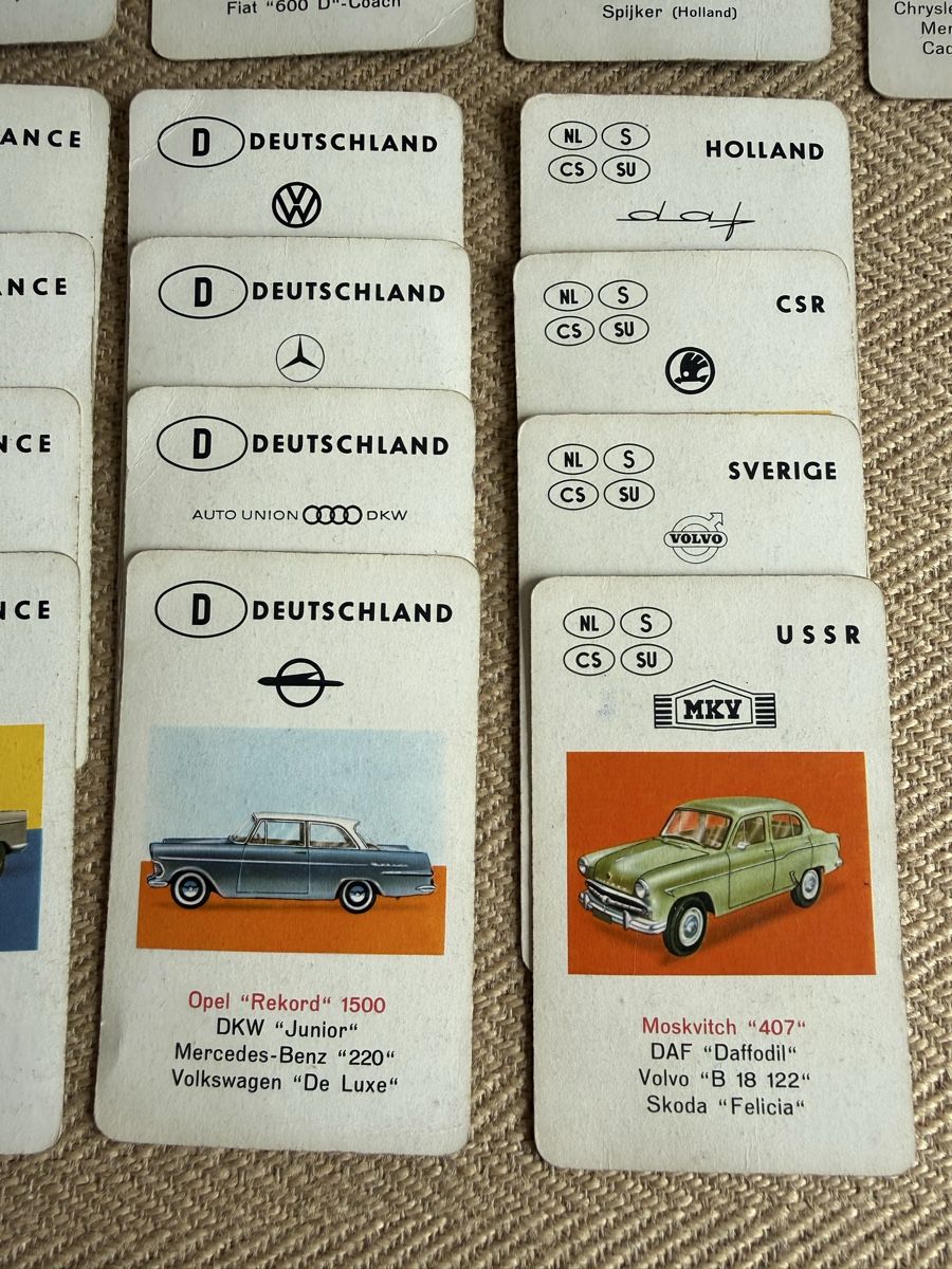 Jumbo Giochi: Vintage AUTO QUARTETT Jumbo Spiele – Usato da Konolfingen venduto da petzipetz 5