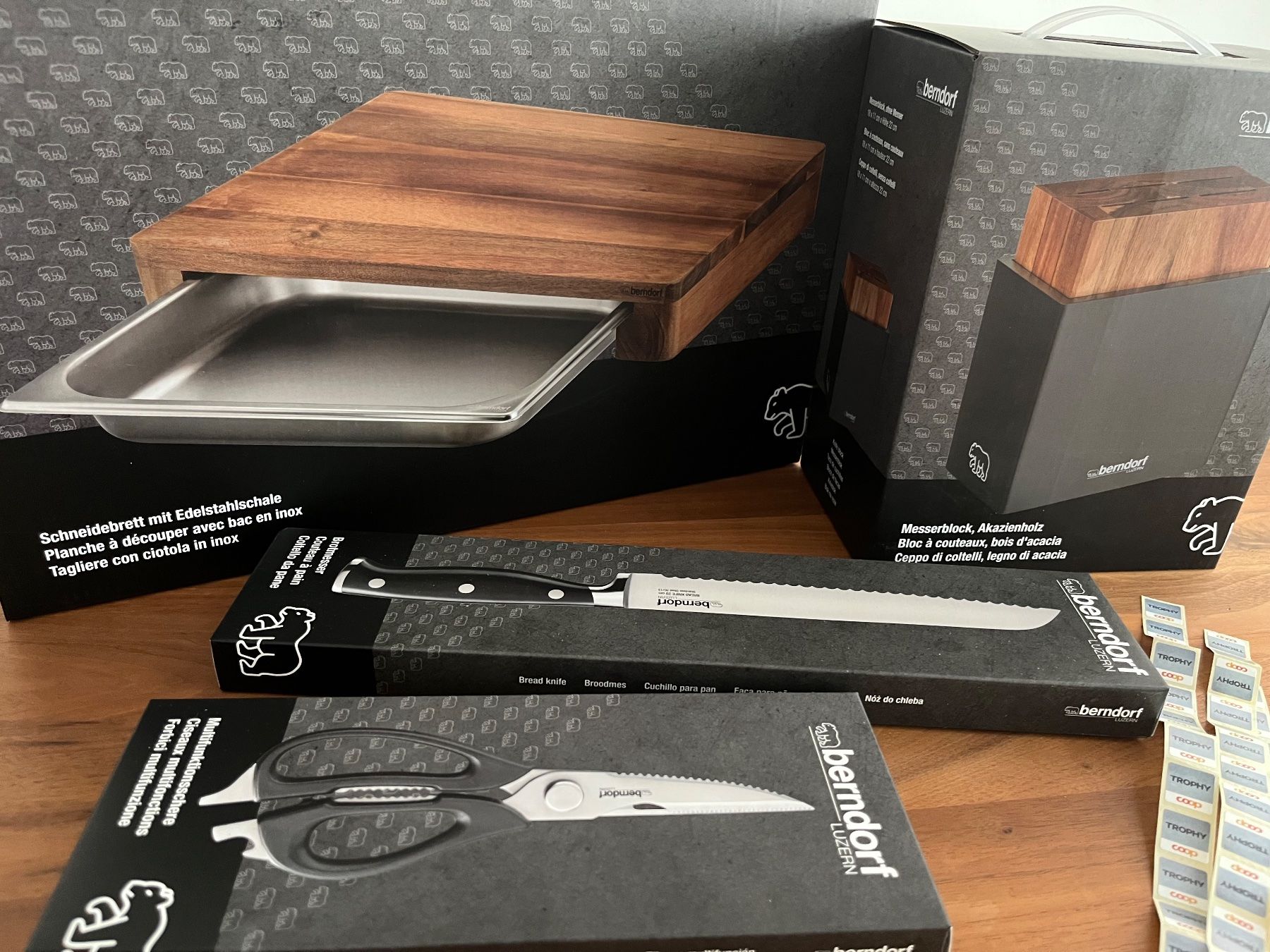 Coop Raccolte di bollini & punti: Coop Trophy berndorf Messer – Nuovo e nell'imballaggio originale da Metzerlen venduto da DG71 1