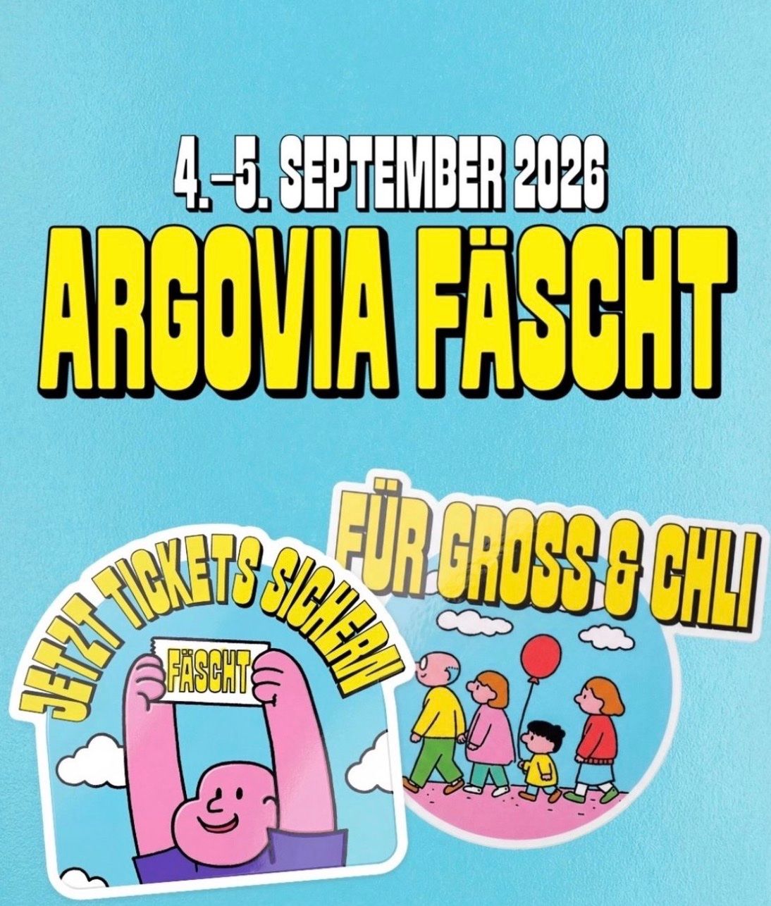 Billets: ARGOVIA FÄSCHT 1x Ticket – Neuf avec emballage d'origine à Aarau par no__75rv