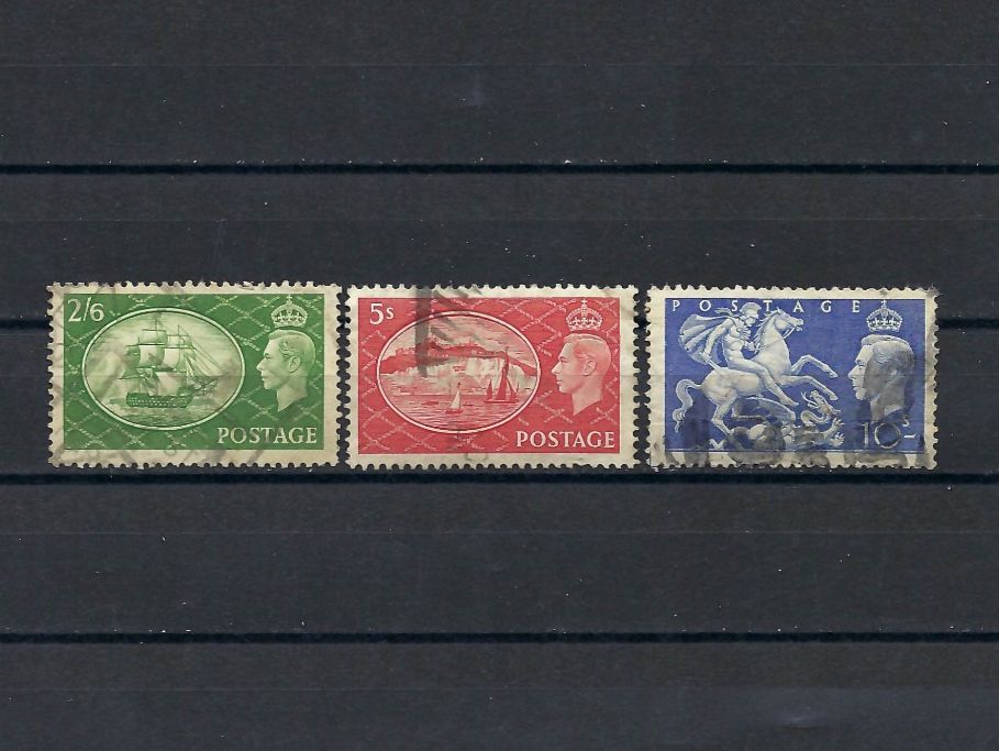Alle Briefmarken: Grossbritannien MiNr. 251-253 – Gebraucht aus Bronschhofen von Imsr