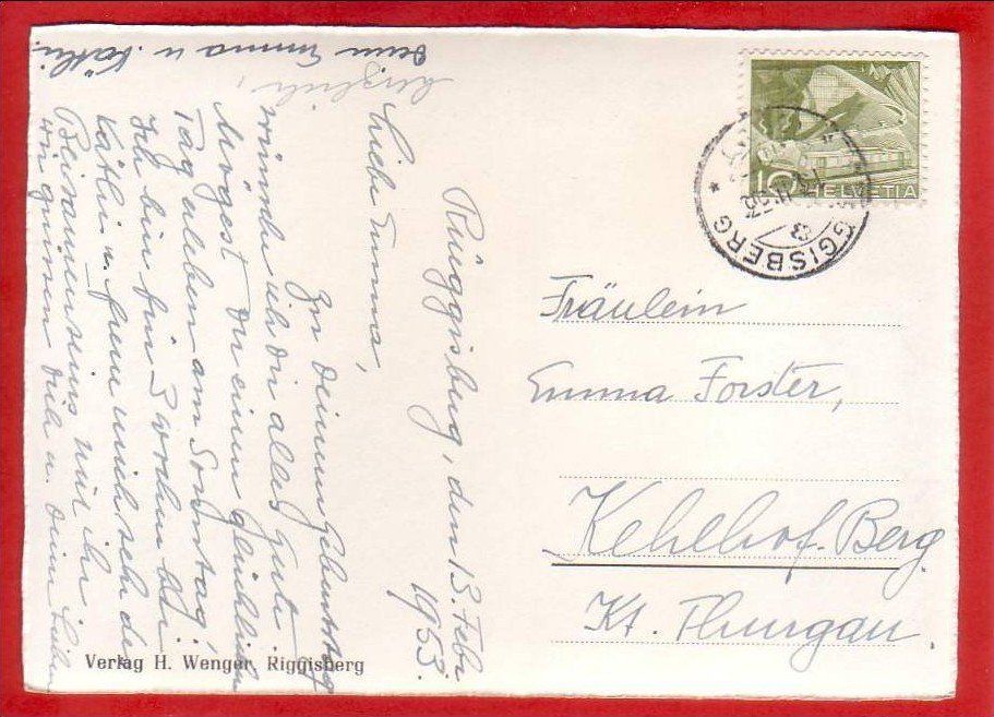Cartoline postali: RÜEGGISBERG GROSSFORMAT – Usato da Grüningen venduto da Kartenlaube 1