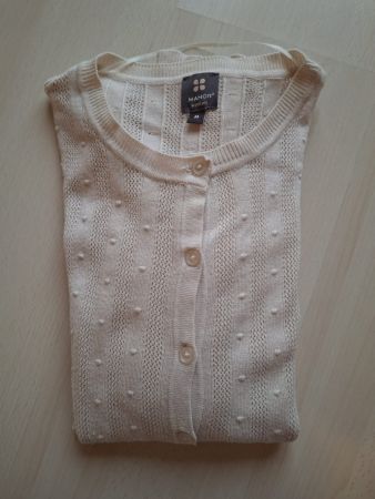 Manor Strickjacke Cardigan beige Grösse M, Viskose