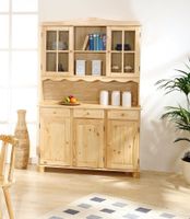 Vitrine Buffet 130/198/43 natur lackiert