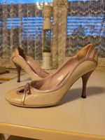 Blassrosa Leder Schuh