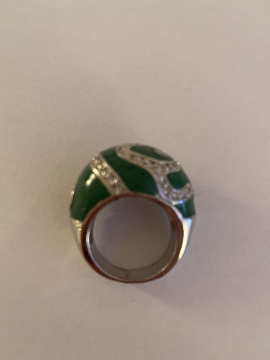 Anelli: Statement Ringe Modeschmuck Blume & Grün Strass ca Gr.60 – Nuovo (secondo la descrizione) da Illnau venduto da Sniwi67 4