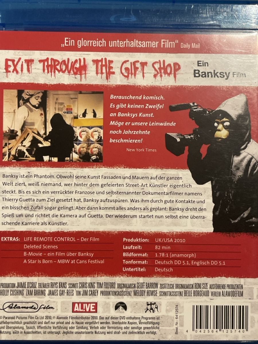 Tutti i DVDs: Exit Through the Gift Shop (2010) – Usato da Waldenburg venduto da Gonzo8 1