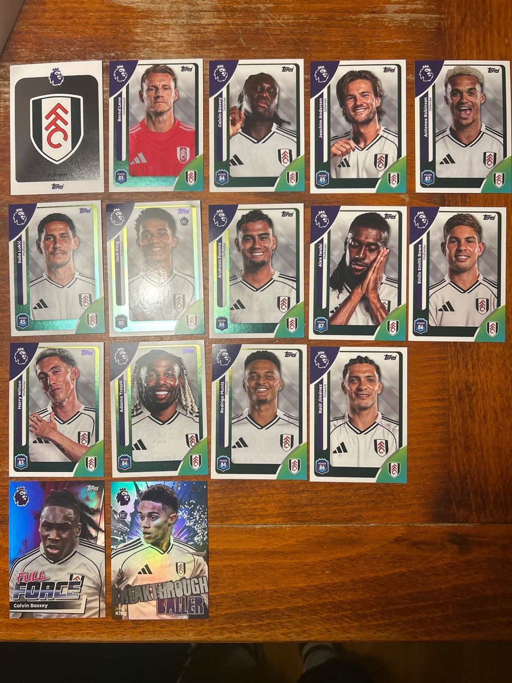 Topps Carte collezionabili: Topps Premier League 2026 Fulham Teamset – Nuovo (secondo la descrizione) da Zürich venduto da sfr_77p9