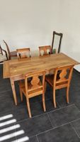 Esstisch mit 4 Stühlen Holz l 147x70 cm gebraucht