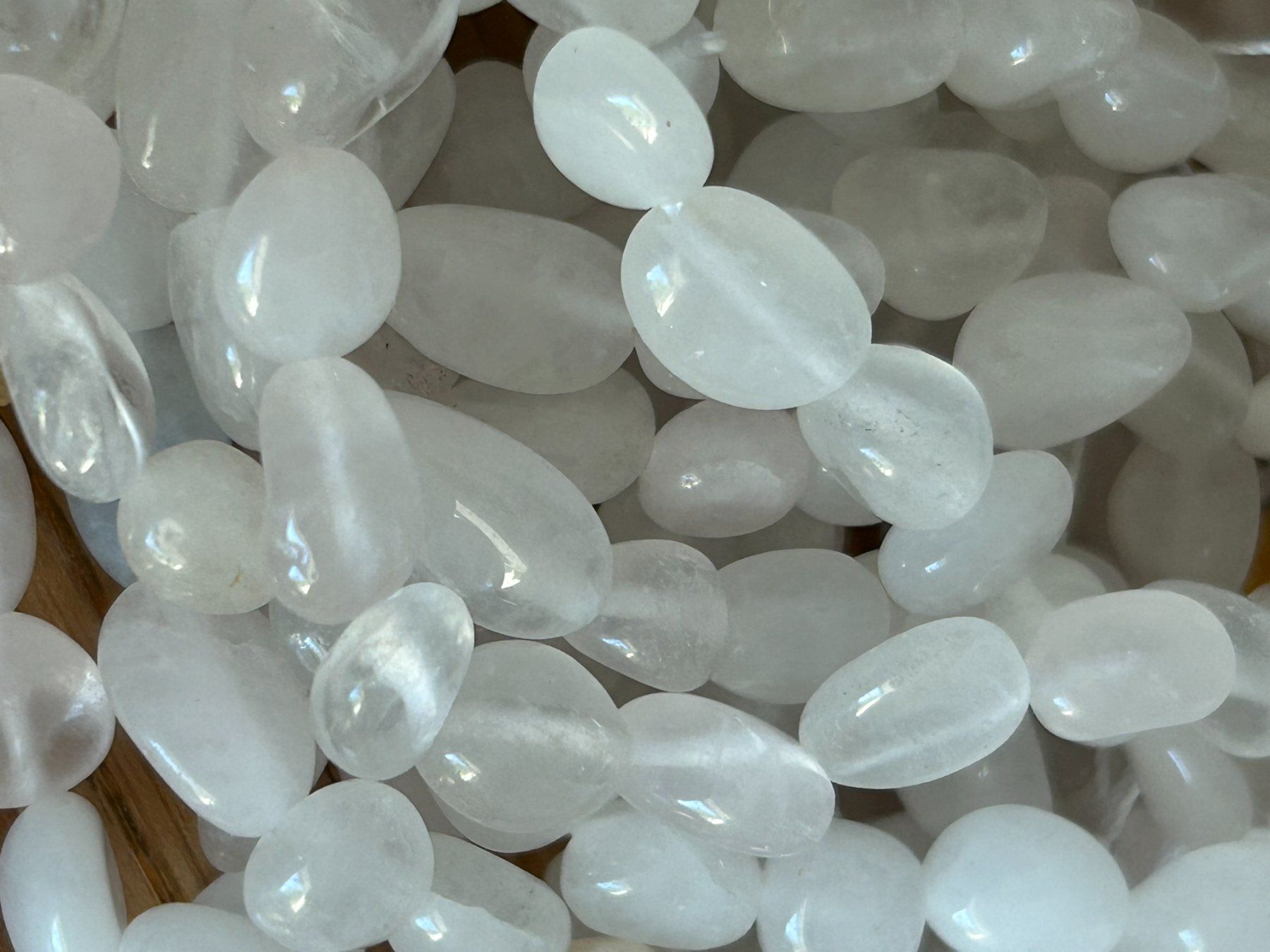 Pietre preziose: Strang echte clear quarz Nuggets 6-8 mm – Nuovo e nell'imballaggio originale da Niederrohrdorf venduto da Ytobi 1