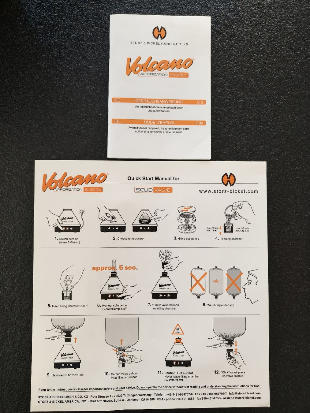 Storz & Bickel Altri Prodotti per fumatori: Storz & Bickel Volcano Classic à vendre – Usato da St-Léonard venduto da vge_vdl2 6