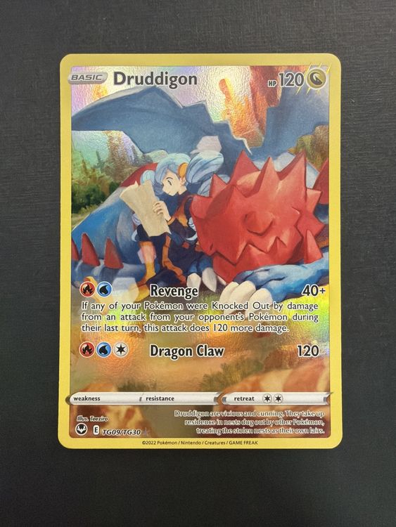 Druddigon TG09/TG30 Ultra Rare Silver Tempest Trainer EN (Neu (gemäss ...