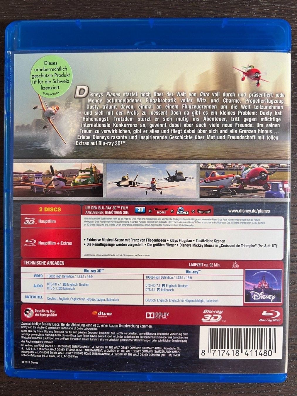 Tutti i DVDs: Planes – Usato da Zürich venduto da Blu-ray_ZH 1