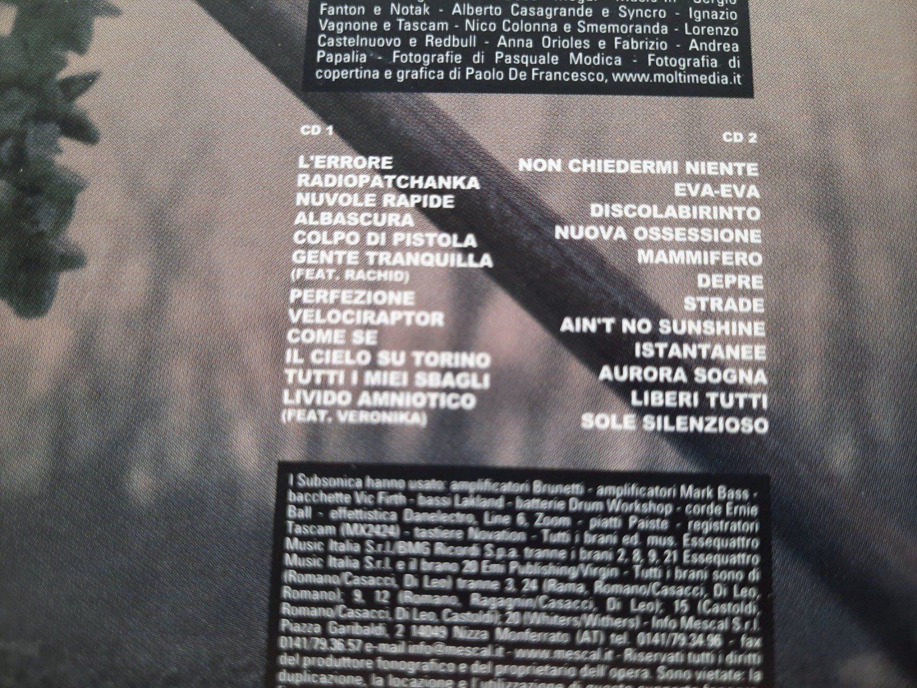 CDs: Cd Subsonica - Controllo Del Livello Di Rombo – Gebraucht aus Pully von bro_n52j 3