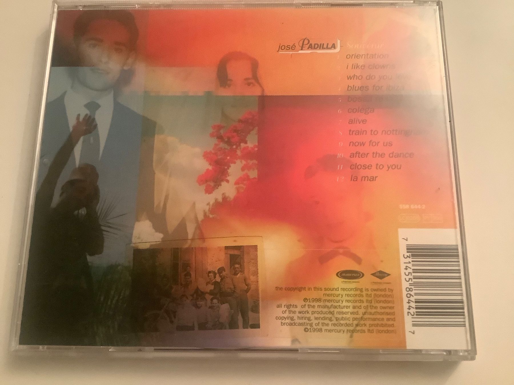 CD: Jose Padilla / Souvenir / 1998 – Usato da Dübendorf venduto da Shreck 1