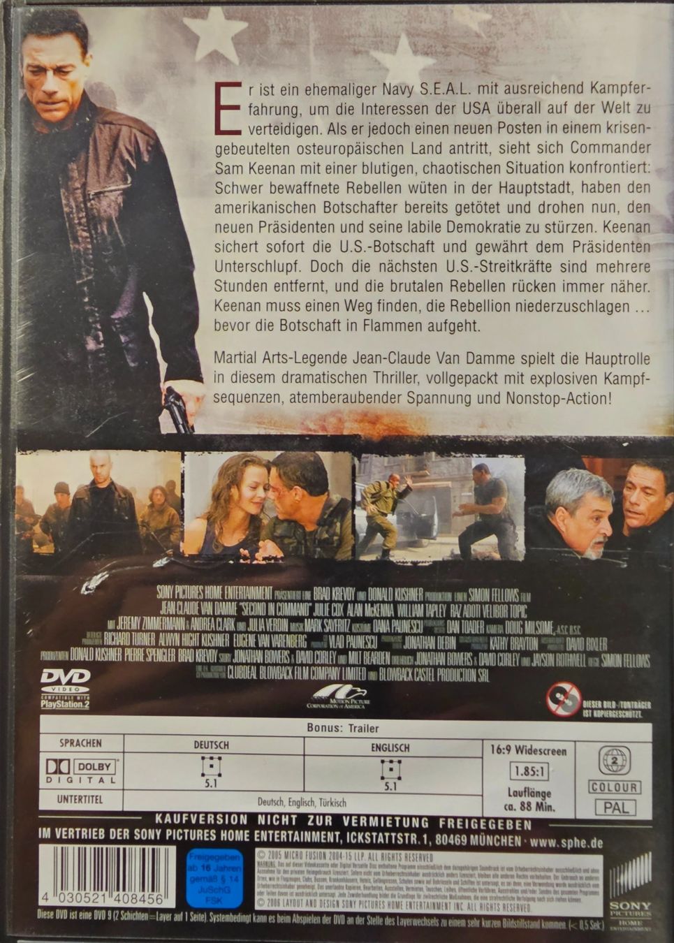 Tutti i DVDs: Second in Command – Usato da Wahlen b. Laufen venduto da Cg10 1