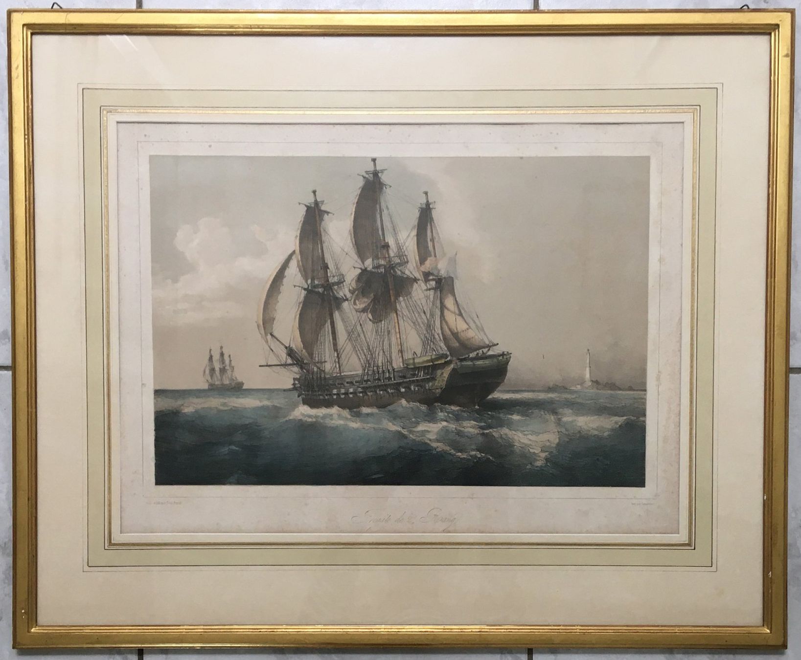 Grafica & Litografie: Fregate de 2e Rang, Lithographie – Usato da Füllinsdorf venduto da Bubnik