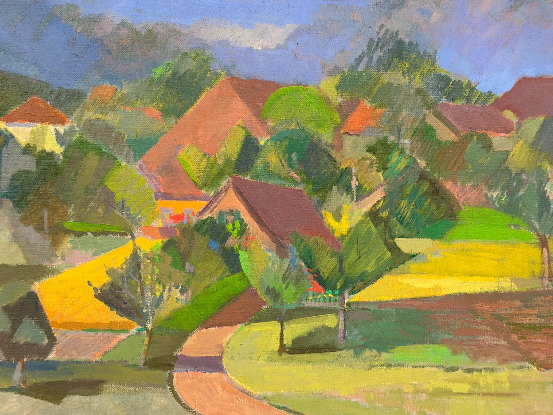 Dipinti: WERNER AERNI (1907–1992) ÖlGemälde – Usato da Basel venduto da PAUL_ART 8
