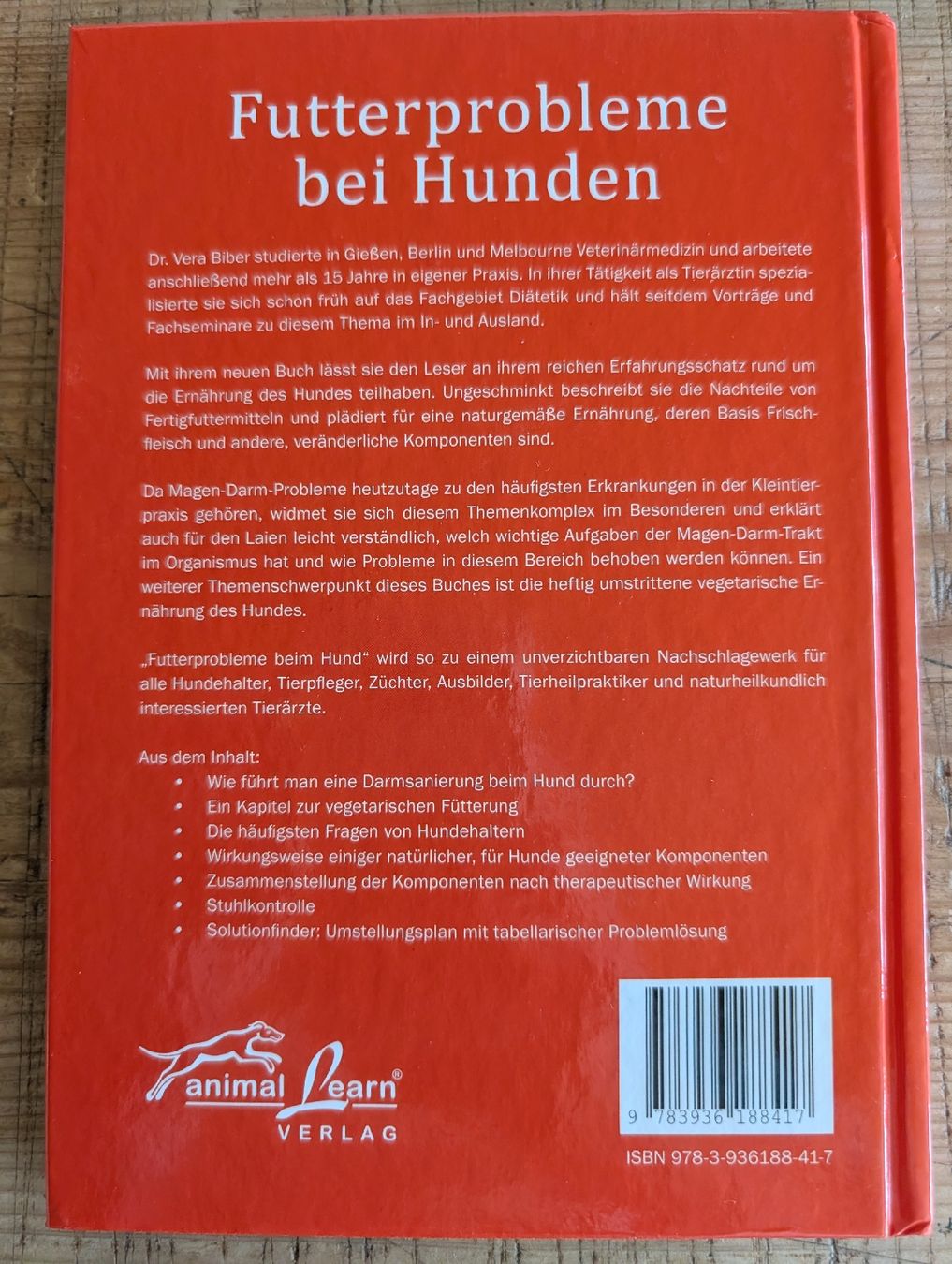 Libri: Futterprobleme bei Hunden - Dr. med. vet. Vera Biber – Nuovo (secondo la descrizione) da Oberwil-Lieli venduto da stefim 1