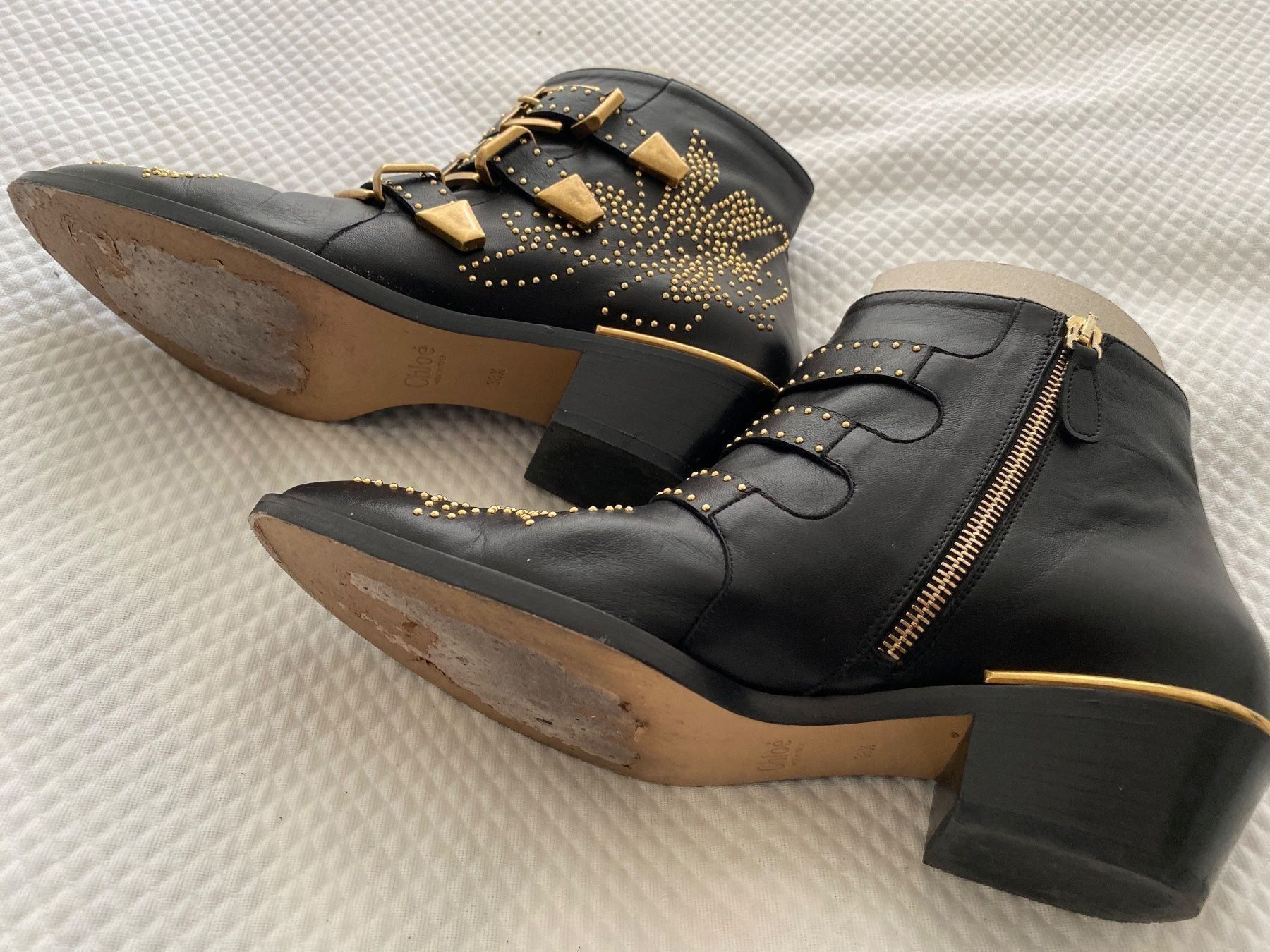 Chloé Scarpe da donna: Chloé Stiefelletten Black Gold – Usato da Bern venduto da schnupka 7