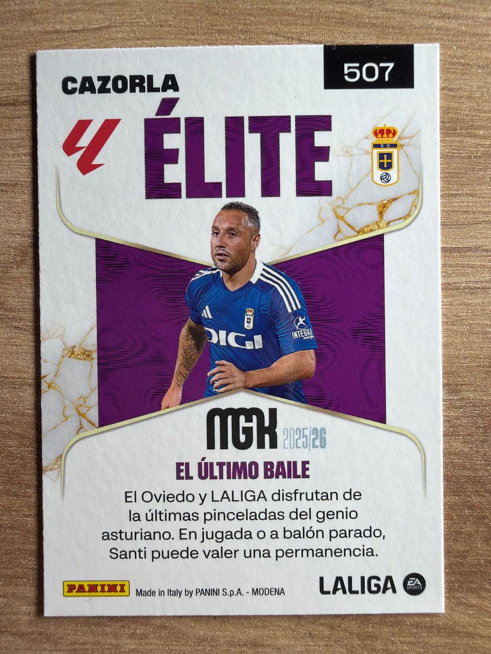 Panini Sammelbilder & Trading cards: Soccer Santi Cazorla Elite MGK 25/26 – Gebraucht aus Netstal von Clutch79Cardz 1