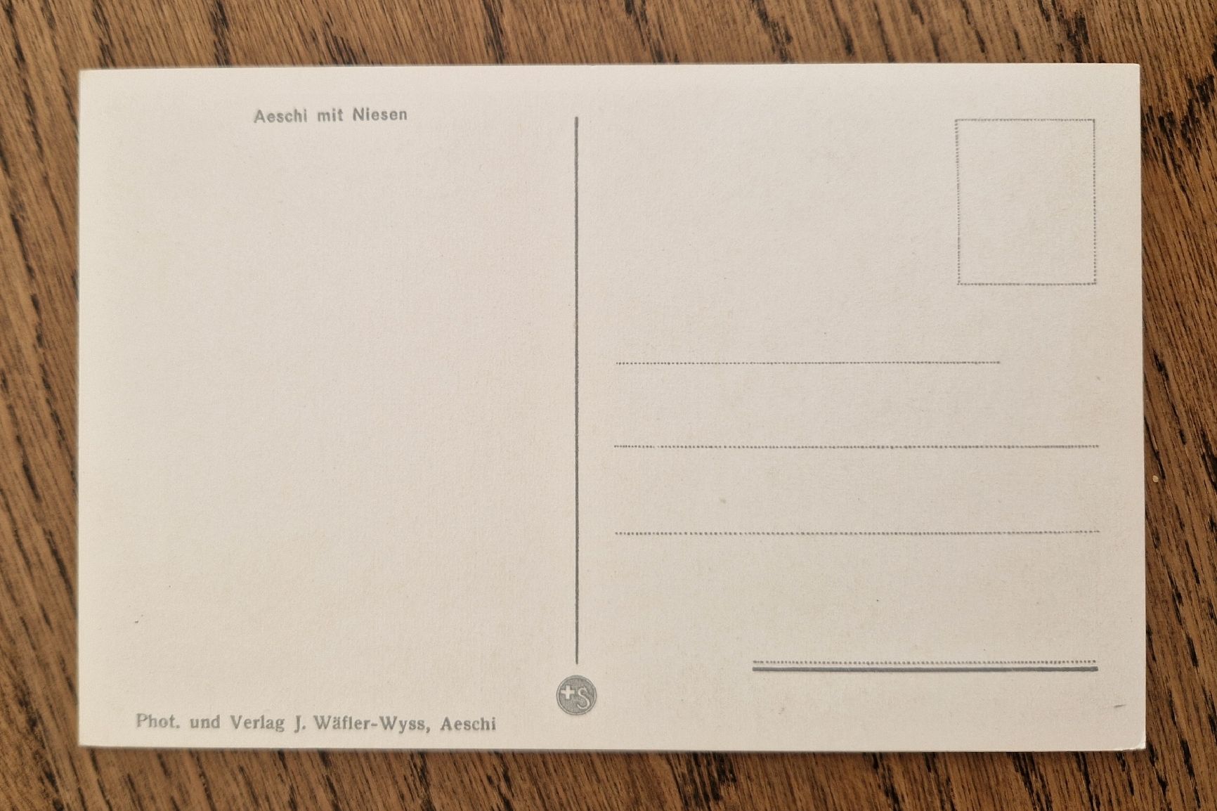 Cartoline postali: Aeschi mit Niesen – Usato da Ebikon venduto da Donar50 1