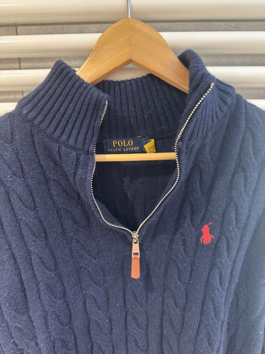 Maglioni & Felpe: Polo Ralph Lauren Zopfstrick Pullover Gr. L Dunkelblau – Usato da Hinwil venduto da Erl_rl67 3